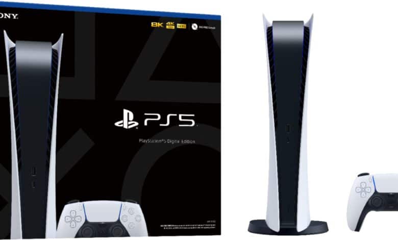 ps5 digital edition plus legere console