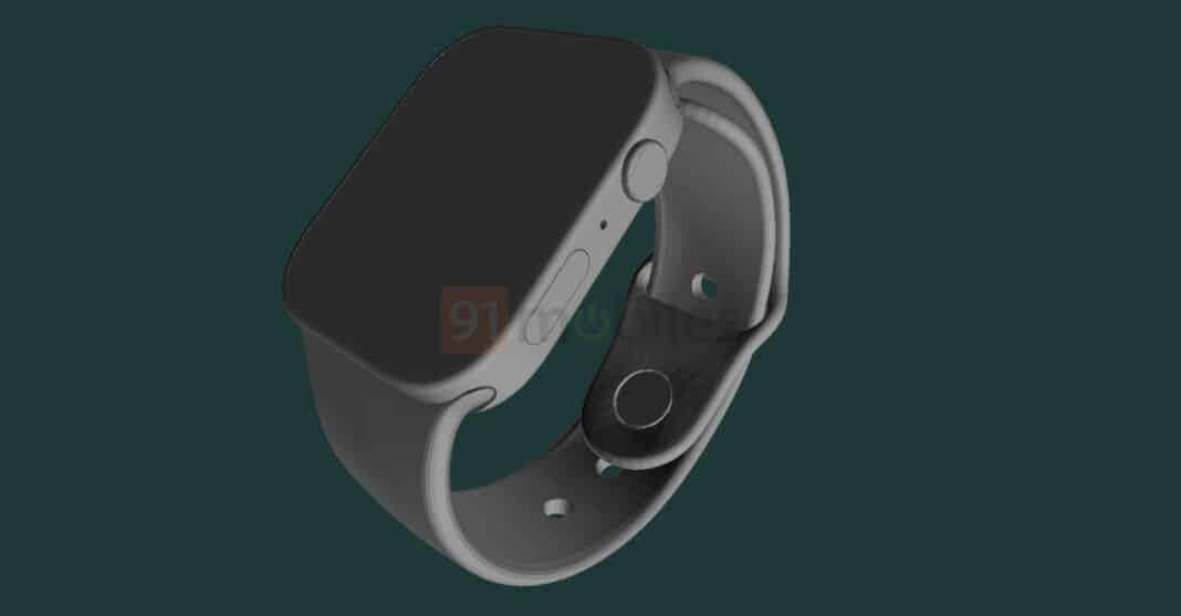 apple watch series 7 rendus CAD