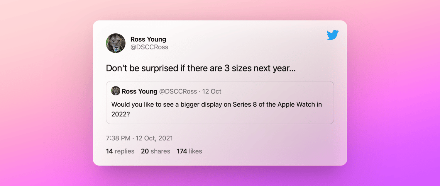 Tweet by Ross Young