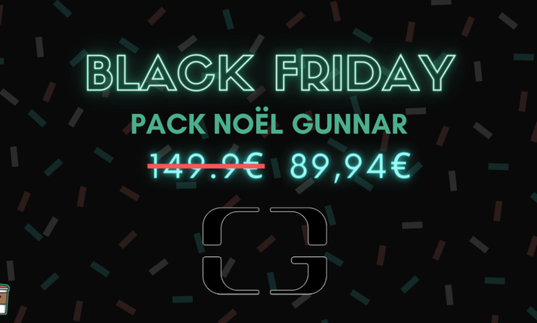 Black Friday : Des jolis pack Gunnar pour Noël black friday