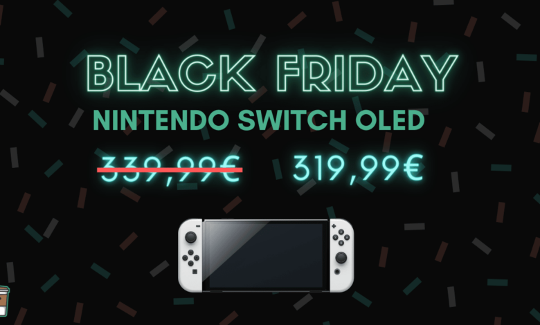 Black Friday : 20€ de réduction pour la Nintendo Switch OLED black friday