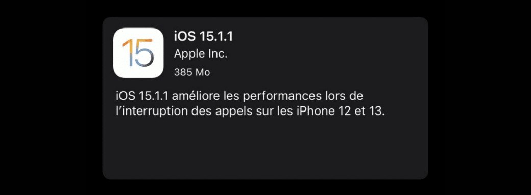 ios-15.1.1-corriger-problemes-appel-iphone-12-et-13