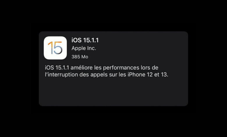 ios-15.1.1-corriger-problemes-appel-iphone-12-et-13