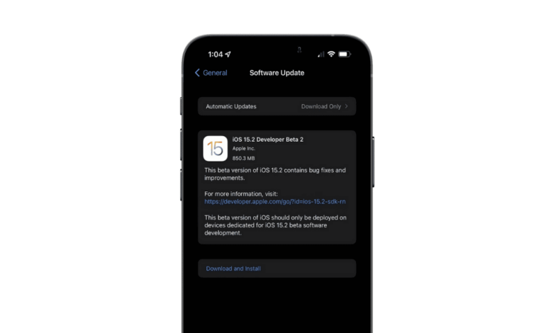 ios 15.2 beta 2 nouvelles fonctions iPhone