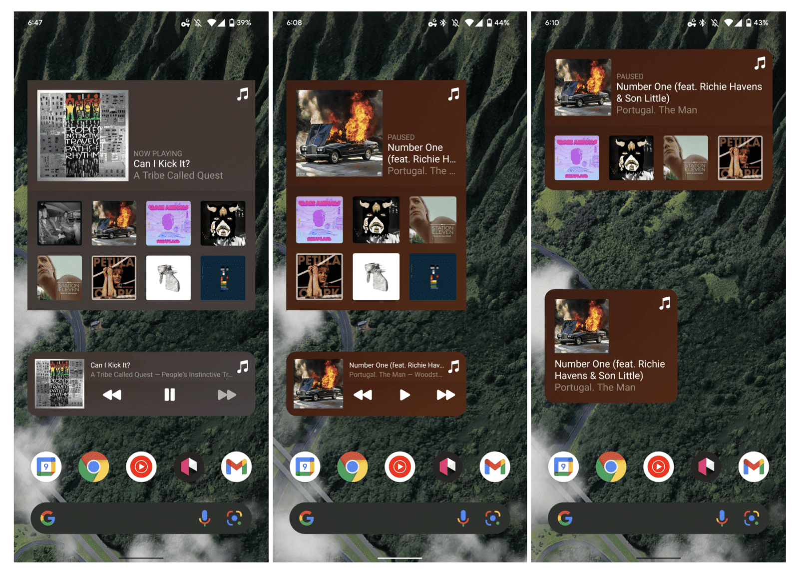 Apple Music widgets android apres