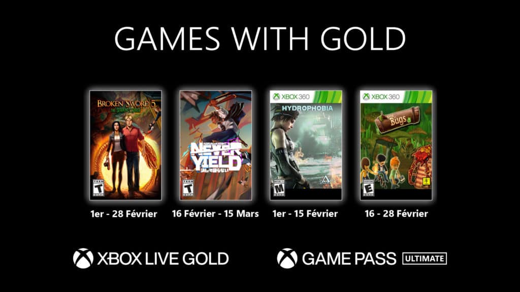 Games with Gold : les jeux gratuits sur Xbox en février 2022 games with gold