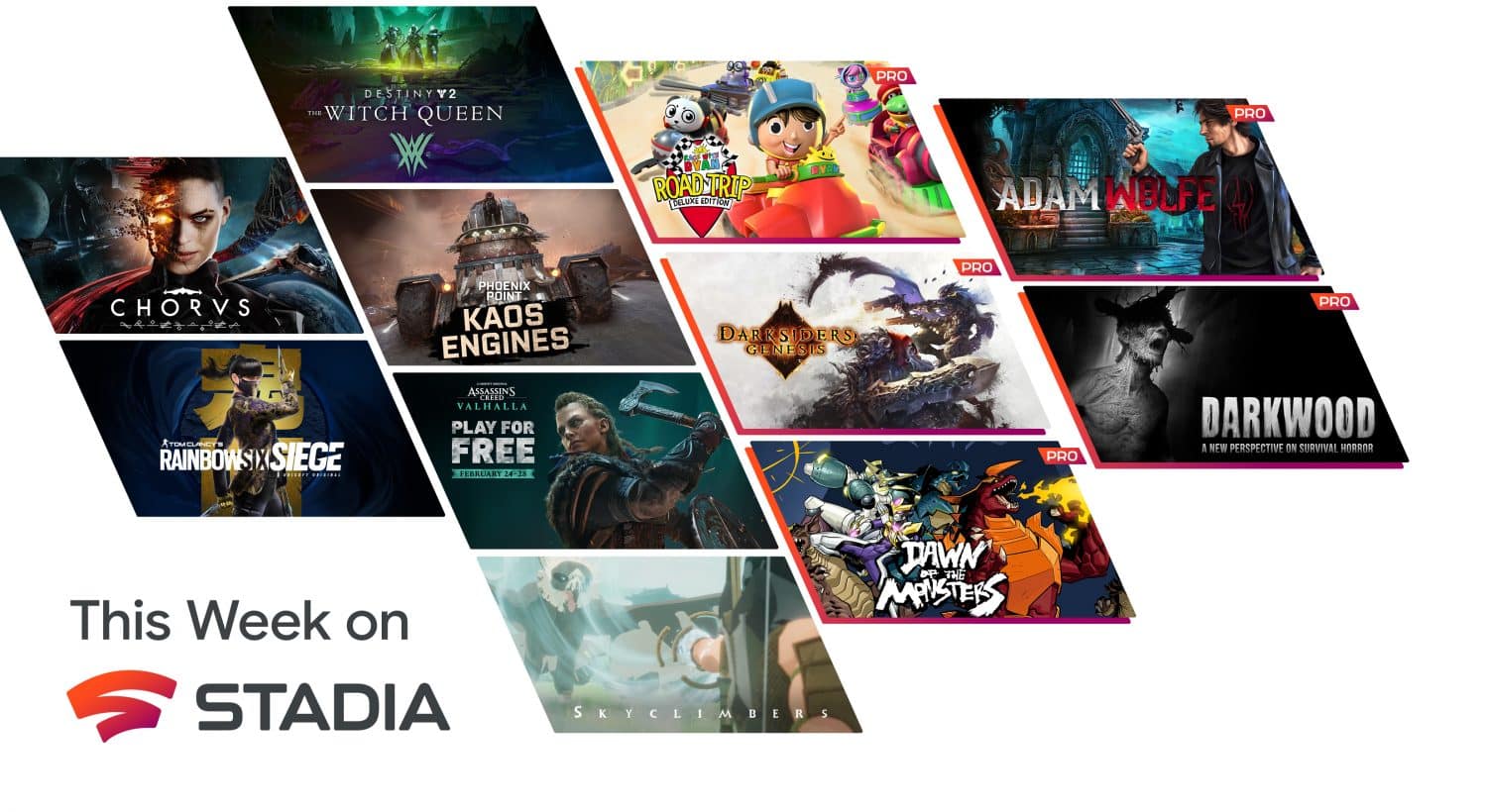 stadia pro free games google march 2022