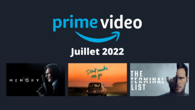 Amazon Prime Video series films juillet 2022