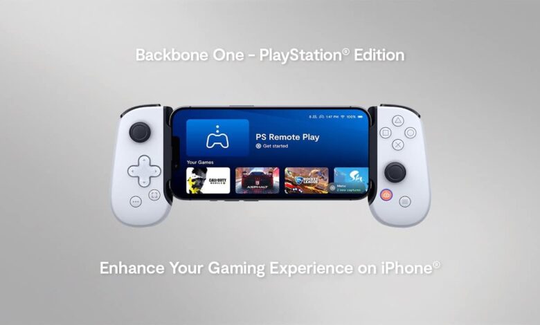 Sony manette backbone One PlayStation jouer iPhone