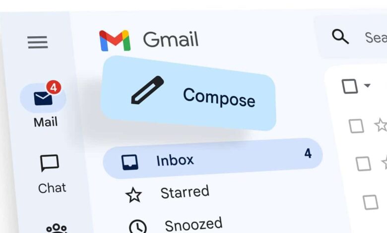 gmail nouvelle interface disponible