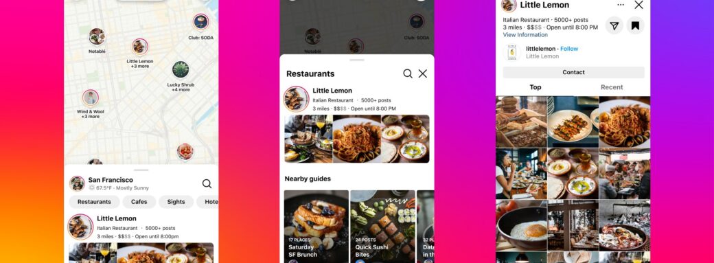 instagram fonctionnalite decouvrir lieux autour de vous