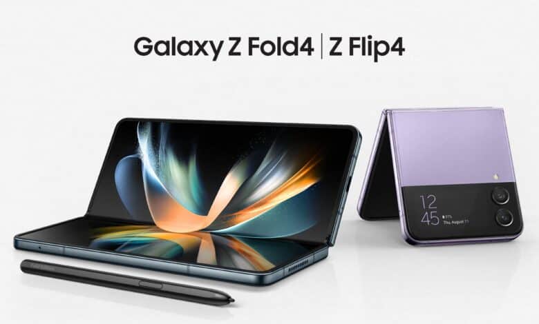 Galaxy Z Flip 4 Z Fold 4 fiche technique date sortie prix