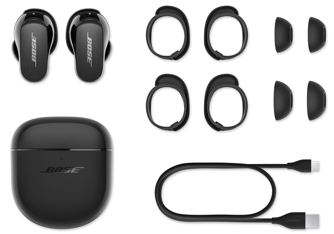 Bose QC Earbuds II design embouts