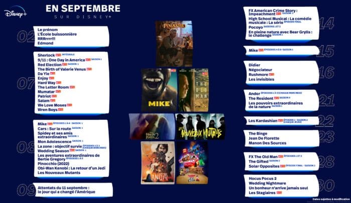 Disney+ : Les Séries Et Films à Voir En Septembre 2022 | LCDG