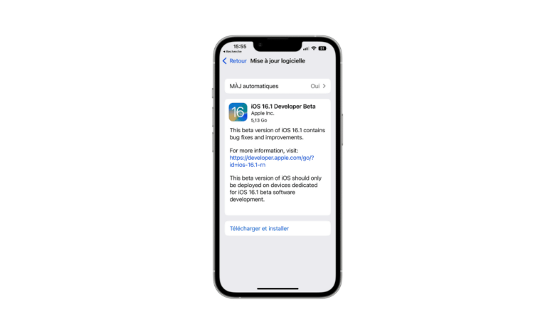 iOS 16.1 (bêta) : les nouveautés de la prochaine mise à jour pour iPhone Apple