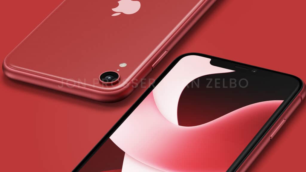 iPhone 4 SE design rouge