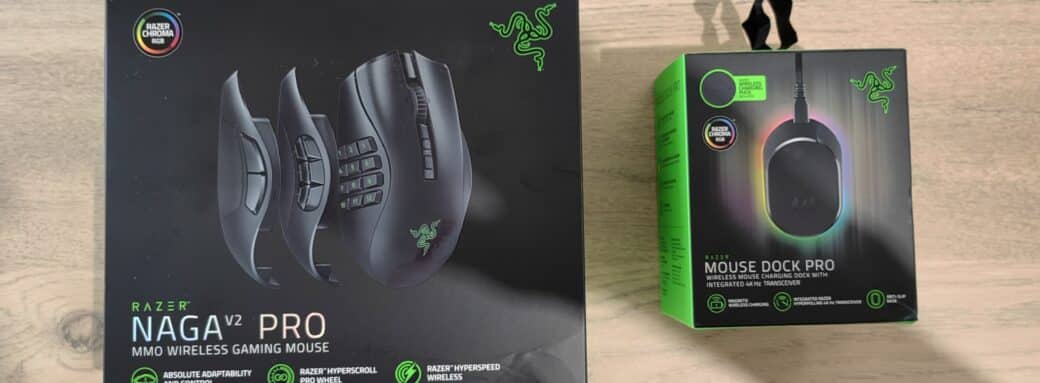 Test – Razer Naga V2 Pro : Une souris sans fil polyvalente gaming