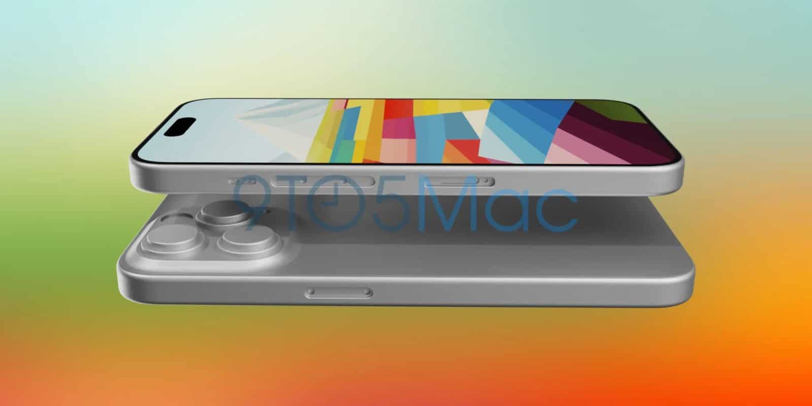 iPhone 15 Pro design plus arrondi bordures plus fines autour ecran