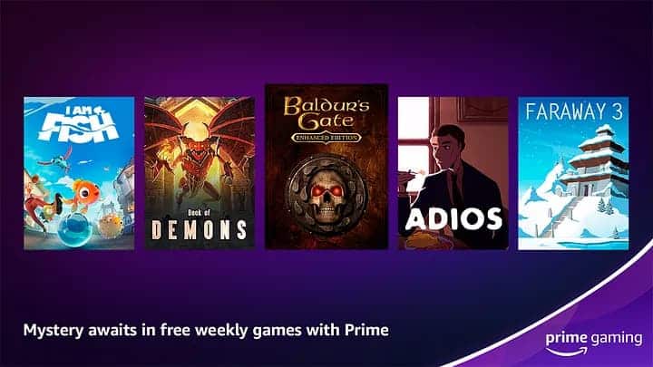 Amazon Prime Gaming jeux contenus offerts mars 2023
