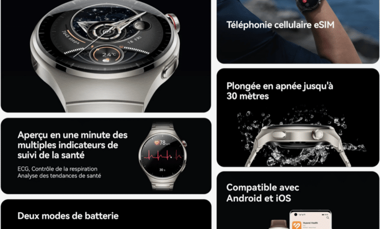 Huawei lance ses WATCH 4 Series : des montres élégantes et axées sur la santé