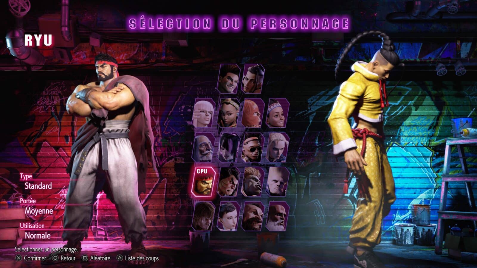 Street Fighter 6 choix personnage