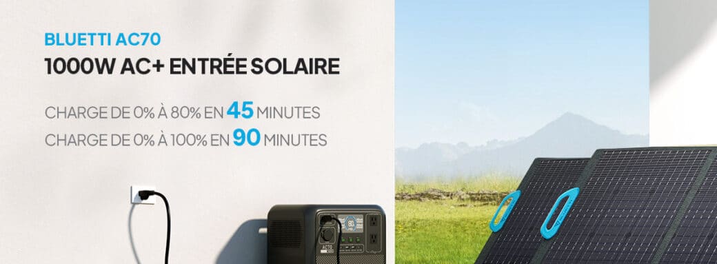 BLUETTI conquiert encore une fois l’Europe avec sa centrale électrique portable AC70