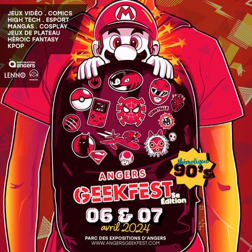 Angers Geekfest salon et event geek 6 et 7 avril 2024