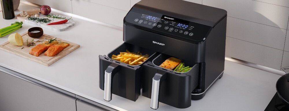 Sharp dévoile son nouvel air fryer double tiroir pour une cuisine toujours plus saine et gourmande