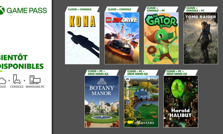 GPT : Prochainement dans le Xbox Game Pass : LEGO 2K Drive, Harold Halibut, Botany Manor et plus encore