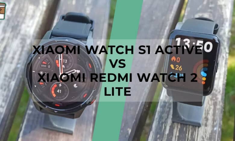Comparatif produit avis test meilleur le quel choisir Xiaomi Watch S1 Active - Xiaomi Redmi Watch 2 Lite