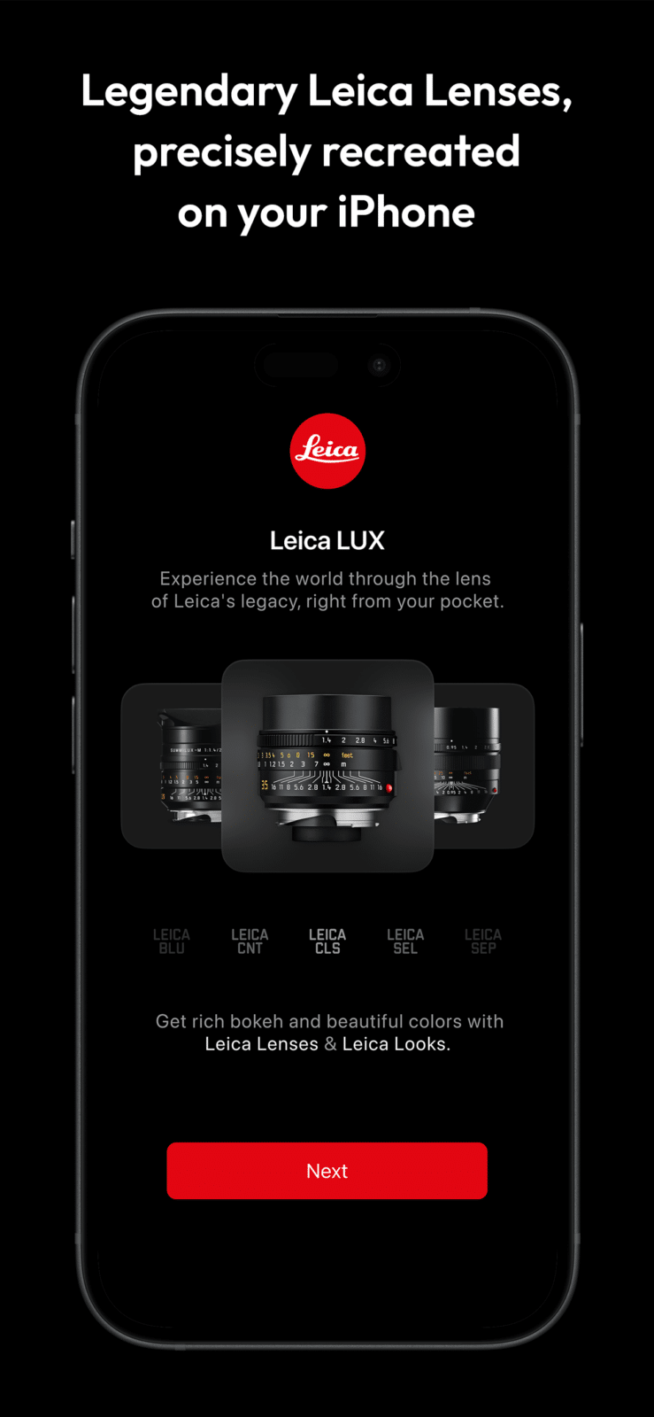 Leica LUX : Leica Camera AG présente l'application photo professionnelle pour l'iPhone