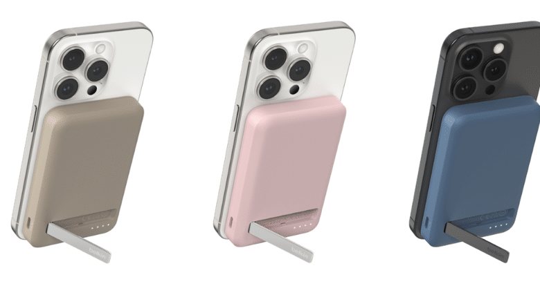 Belkin dévoile une nouvelle gamme colorée de batteries externes magnétiques pour la recharge sans fil Qi2