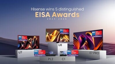 Découvrez comment Hisense a remporté plusieurs prix EISA 2024-2025.