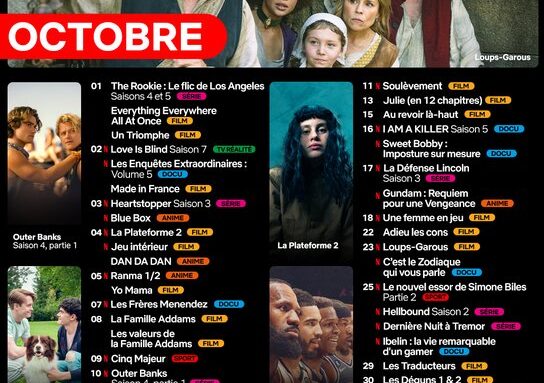 Agenda Netflix octobre