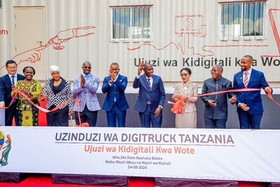 Huawei et Vodacom lancent DigiTruck pour une Tanzanie numérique et inclusive.