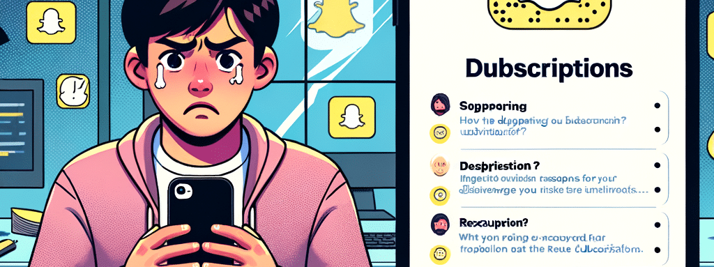 Abonnements Snapchat disparus résoudre le problème