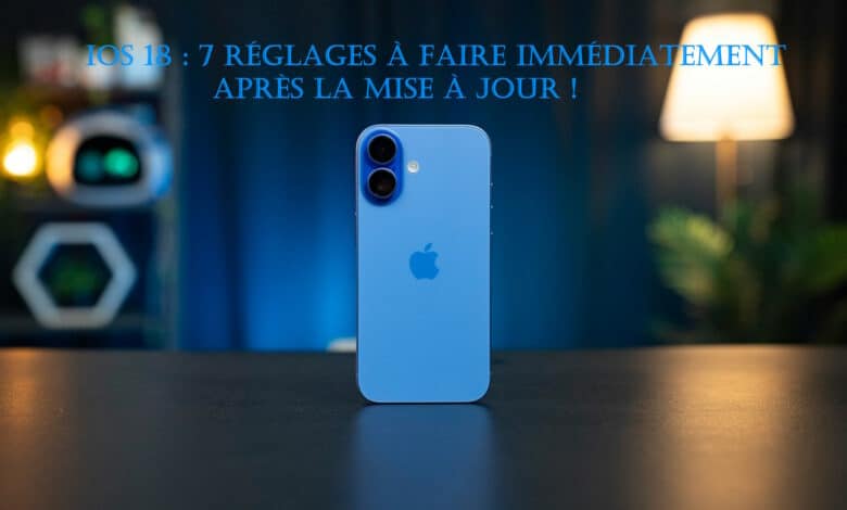 ios 18 reglages apres mise a jour