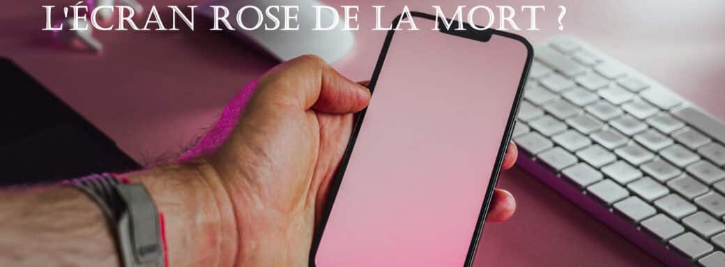 iphone ecran rose