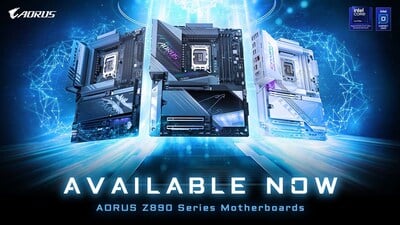 Découvrez les nouvelles cartes mères AORUS Z890 de GIGABYTE, optimisées par l'IA.