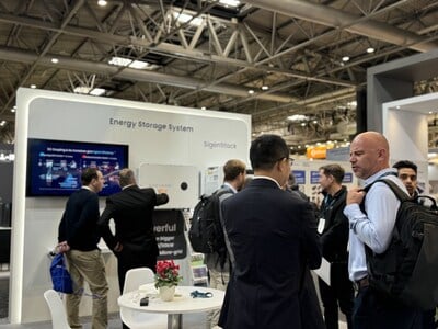 Sigenergy présente ses nouvelles solutions de stockage d'énergie à Solar & Storage Live UK 2024.