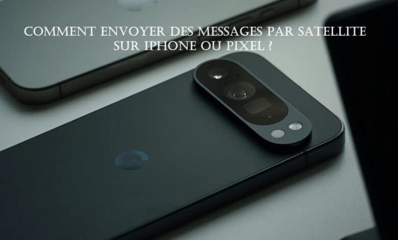 envoyer messages par satellite iphone pixel