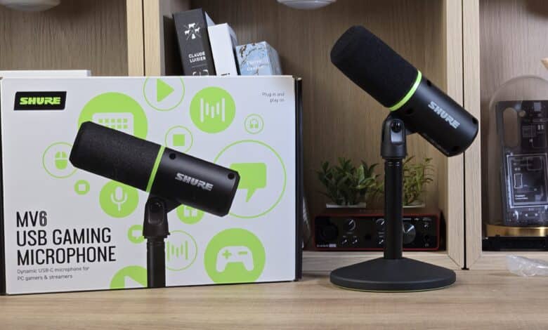 Shure MV6 - unboxing accessoires streaming PC