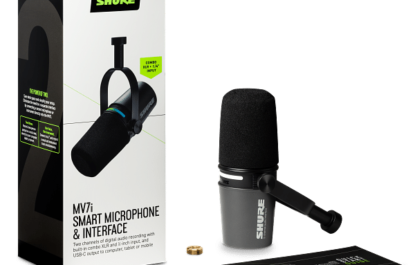 SHURE PRÉSENTE LE MV7I, LE PREMIER MICROPHONE INTELLIGENT AVEC INTERFACE AUDIO INTÉGRÉE, PENSÉ POUR LES CRÉATEURS
