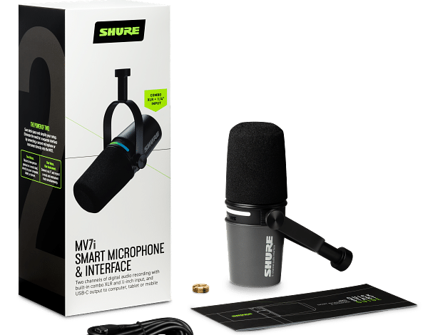 SHURE PRÉSENTE LE MV7I, LE PREMIER MICROPHONE INTELLIGENT AVEC INTERFACE AUDIO INTÉGRÉE, PENSÉ POUR LES CRÉATEURS