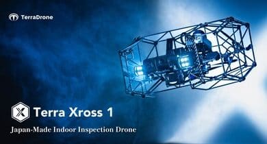 Découvrez le Terra Xross 1, le nouveau drone de Terra Drone pour l'inspection intérieure.