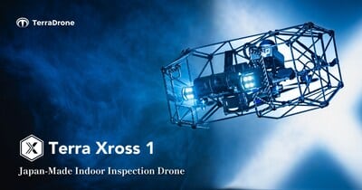 Découvrez le Terra Xross 1, le nouveau drone de Terra Drone pour l'inspection intérieure.