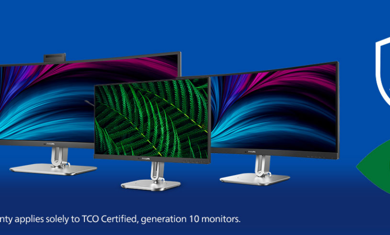 Philips Monitors : une certification TCO, génération 10 avec garantie de 5 ans