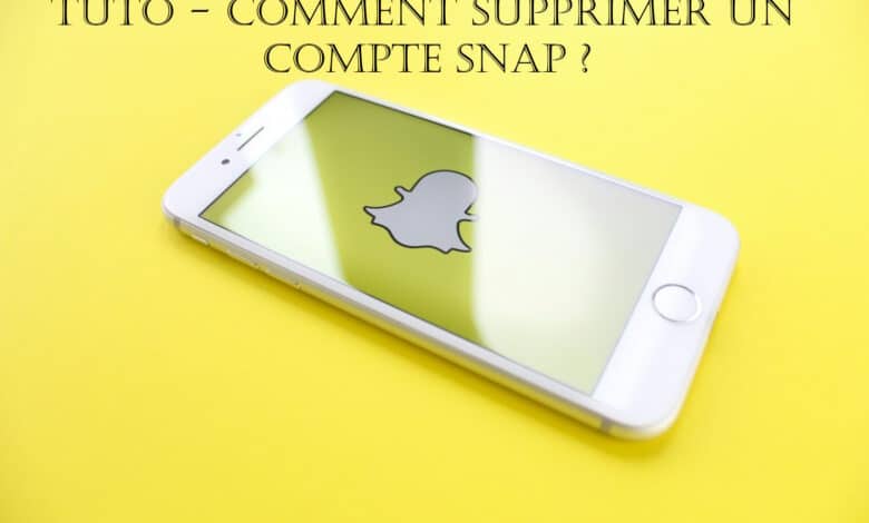 tuto supprimer compte snap