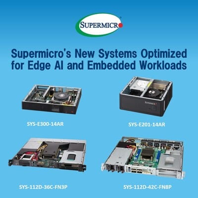 Supermicro lance des serveurs performants pour l'IA en périphérie.