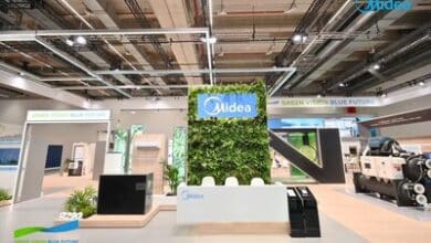 Midea présente ses solutions énergétiques durables au salon ISH 2025.